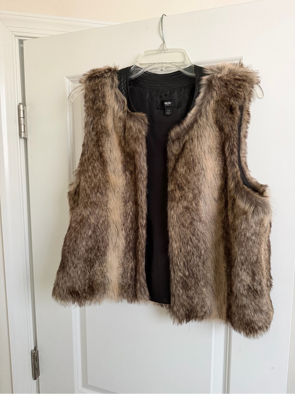 Mossimo Supply Co. Faux Fur Vest in Brown & Tan